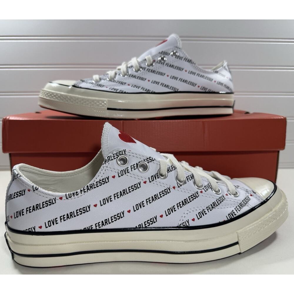 Converse Chuck 70 OX Love Fearlessly Low Top Sneakers 167346C Men 10.5 Wmn 12.5